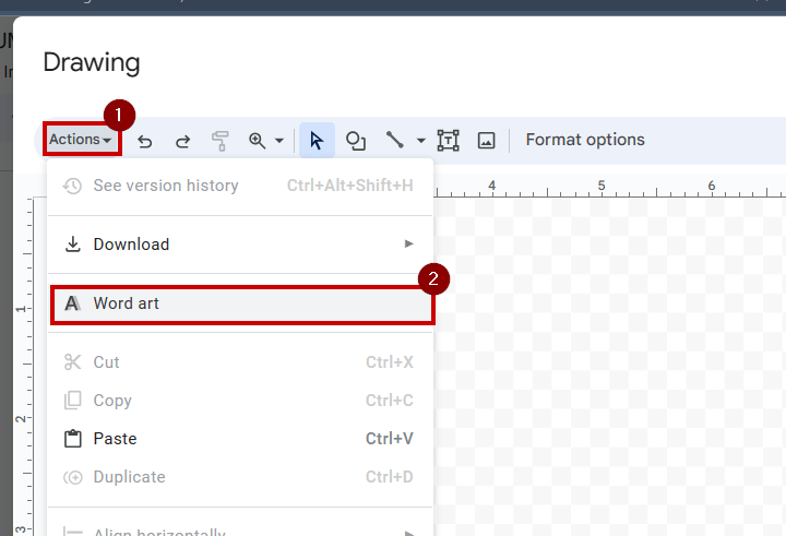 How to do word art in google docs