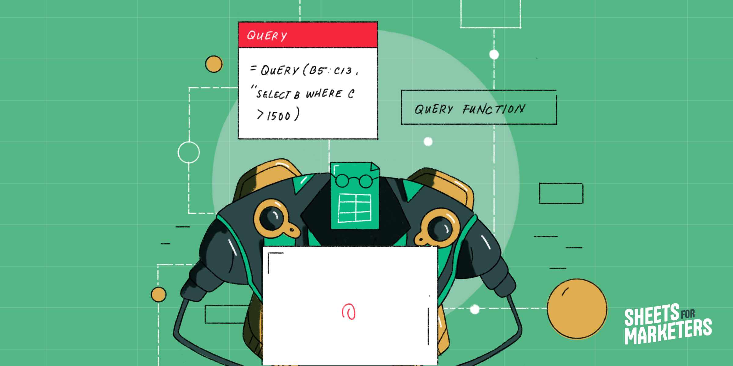 How to use google sheets query function
