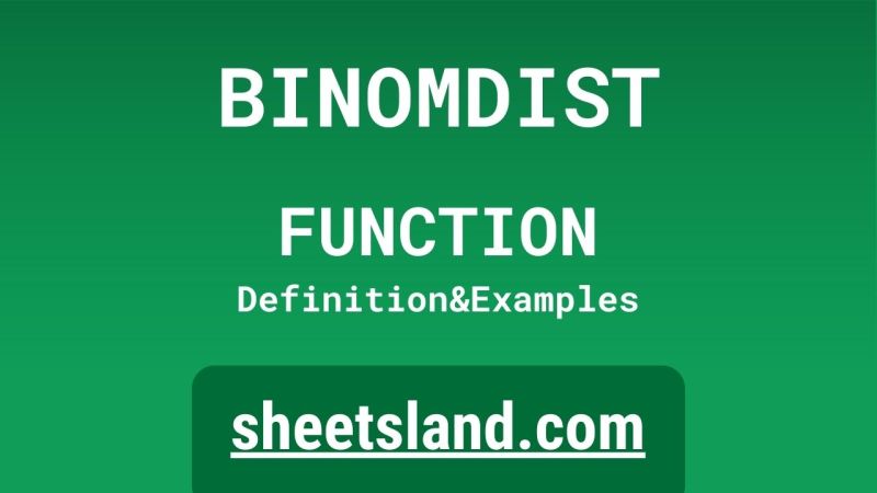 Understanding The Binomdist Function Probability Calculation For - Premium City Design Gallery - Ultra HD