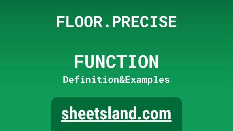 How To Use Floor Precise Function Excelnotes - Geometric Arts - Gorgeous Ultra HD Collection