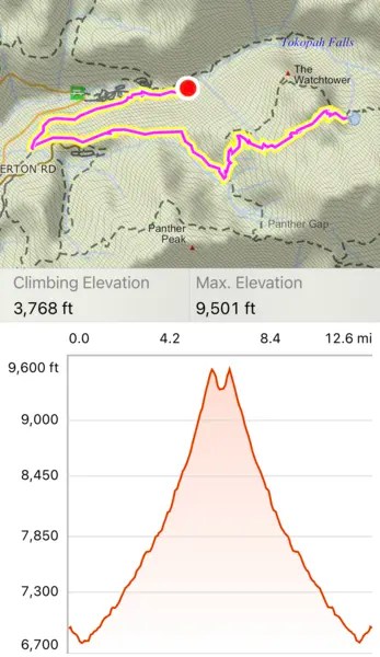 activity recording and elevation map