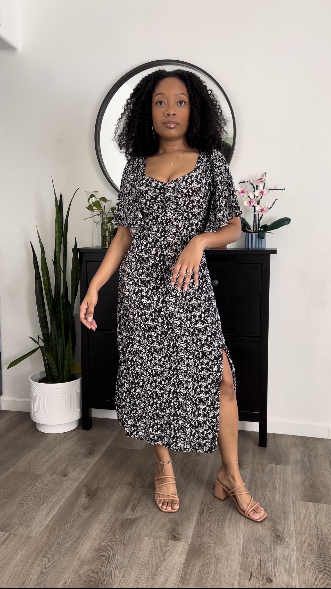 black-floral-midi-dress