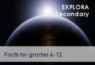 Planet Background Explora Secondary and Facts for grades 6-12