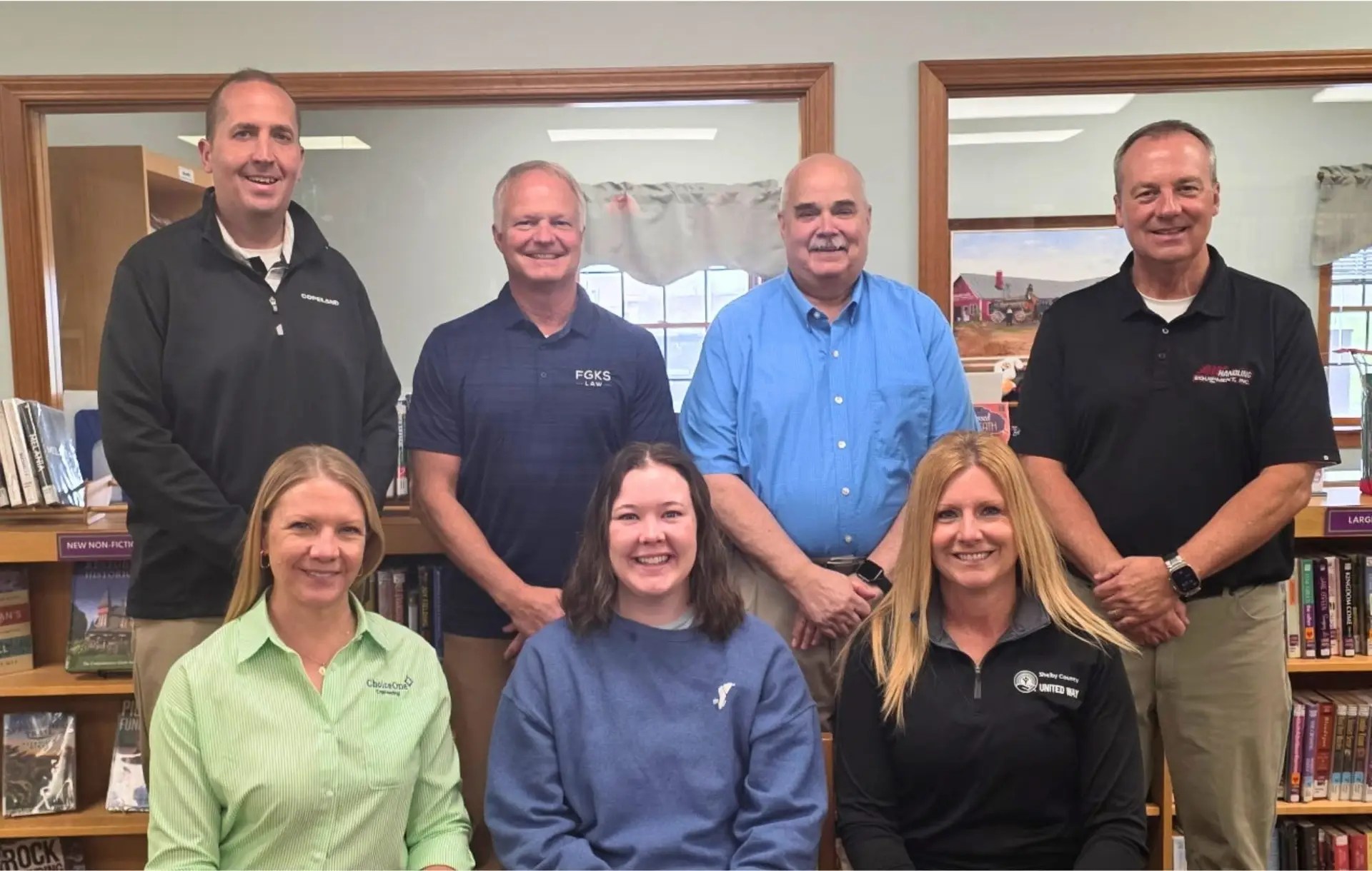 SCL board members and key staff (L to R) Front: Kaye Borchers, Mackenzie Vanderhorst, Jayne Smith Back: Steve Roberts, Dan Bensman, John Coffield, Kurt Barhorst