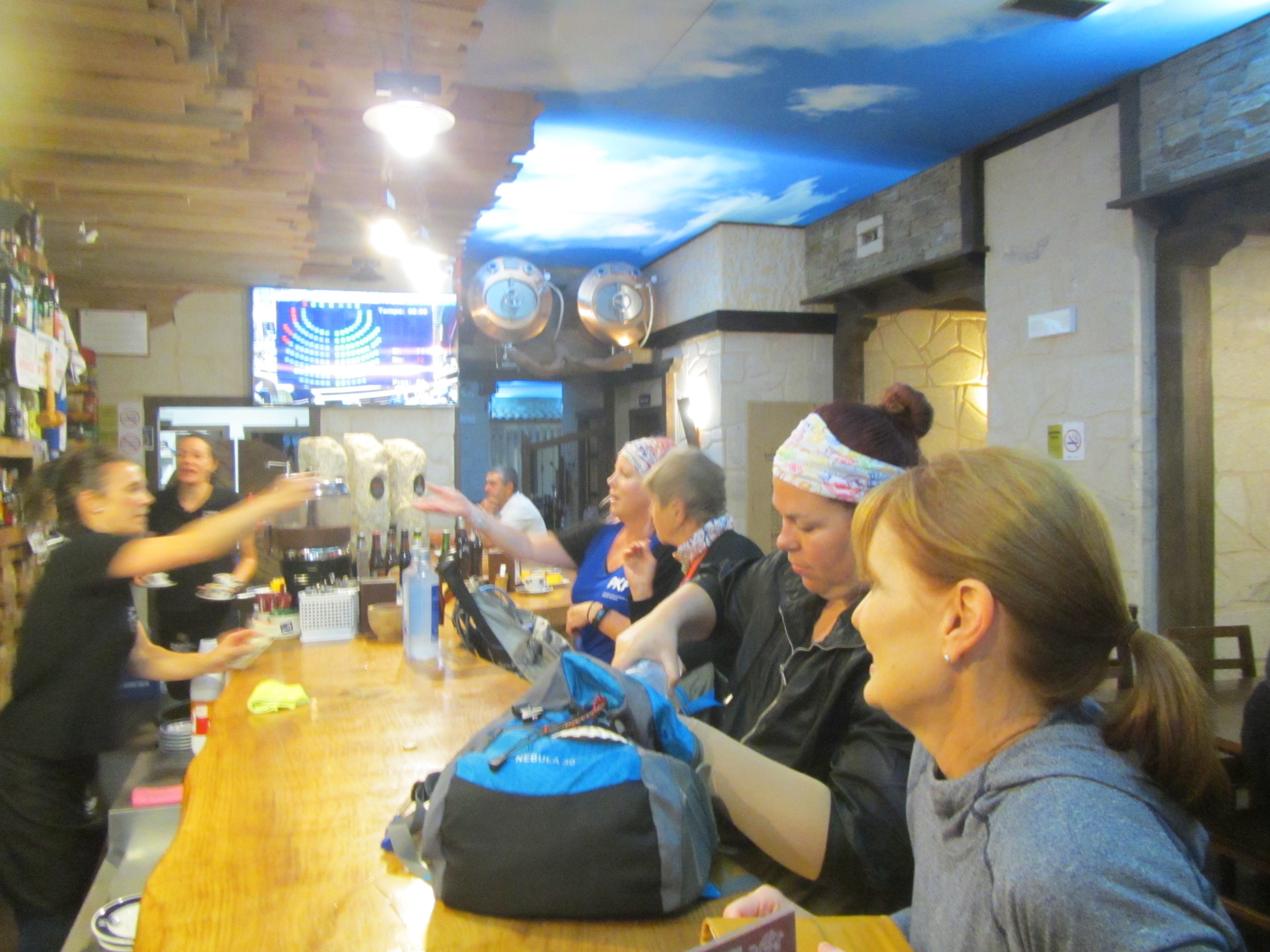 Water supplies for the day.