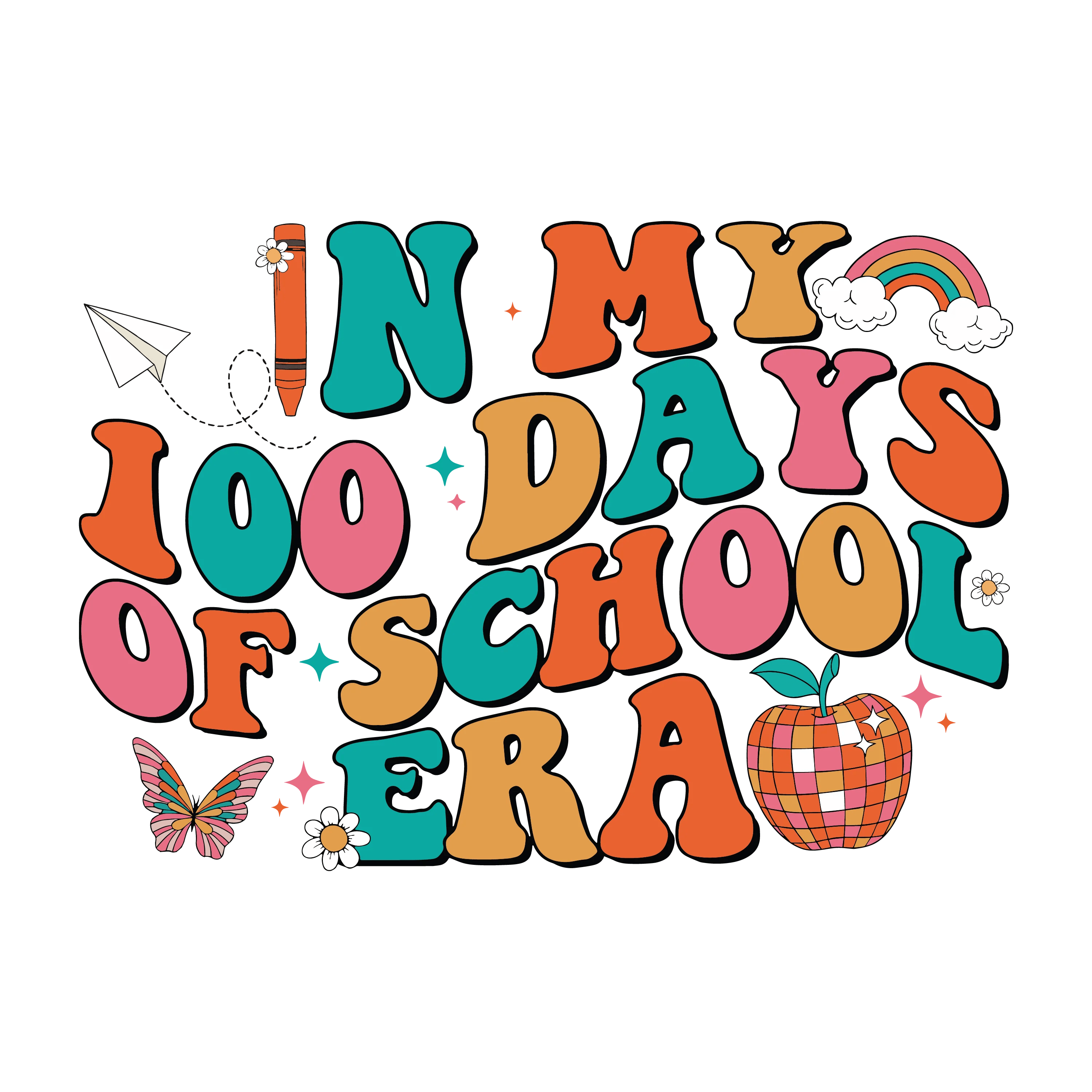 100 Days Of School S64 Shell Print Shop