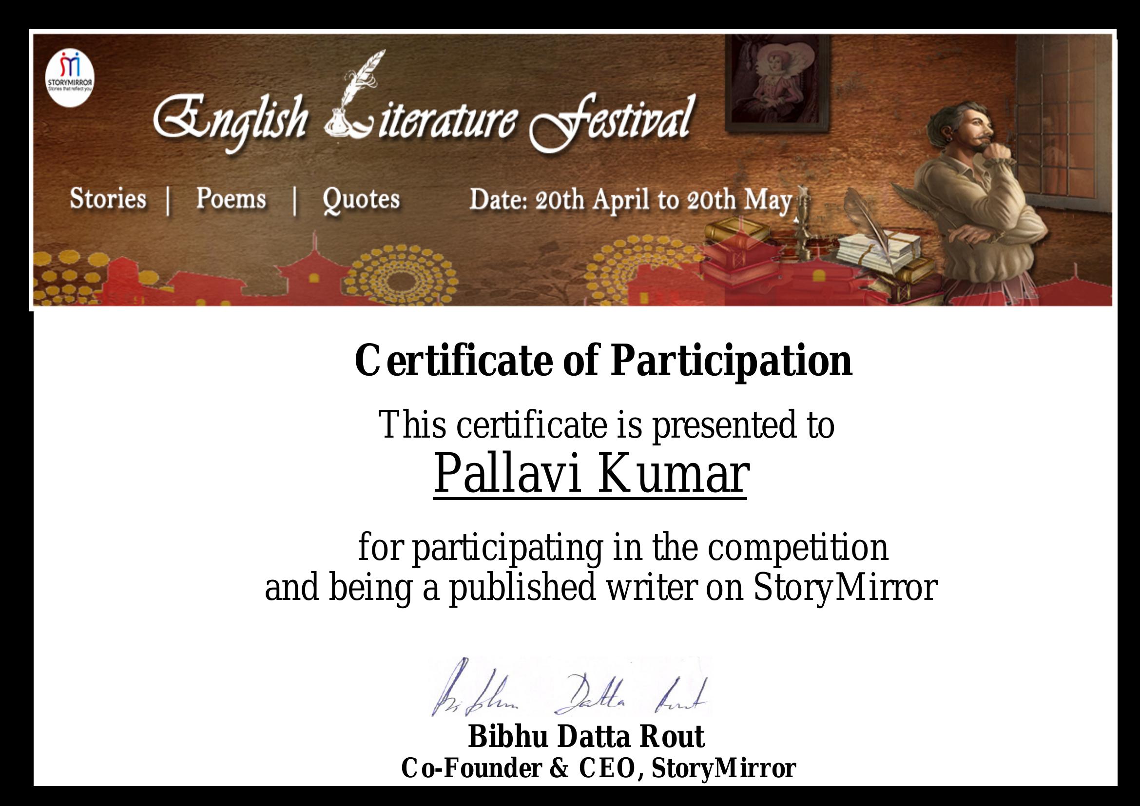 English Literature Festival