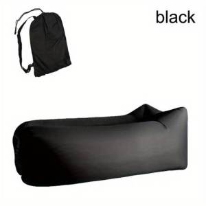 1Pc Portable Inflatable Lounger - Air Sofa Bed For Outdoor Camping, Music Festivals & Picnics, Includes Storage Bag Air Mattress For Camping Portable Hammock