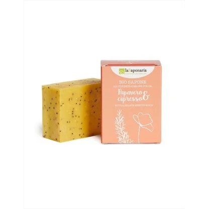 LaSaponaria-Sapone papavero e cipresso-100g