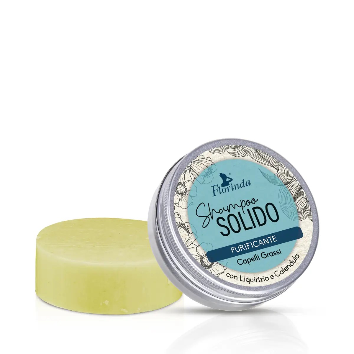 Ladispensa-Shampoo solido Florinda purificante-70g