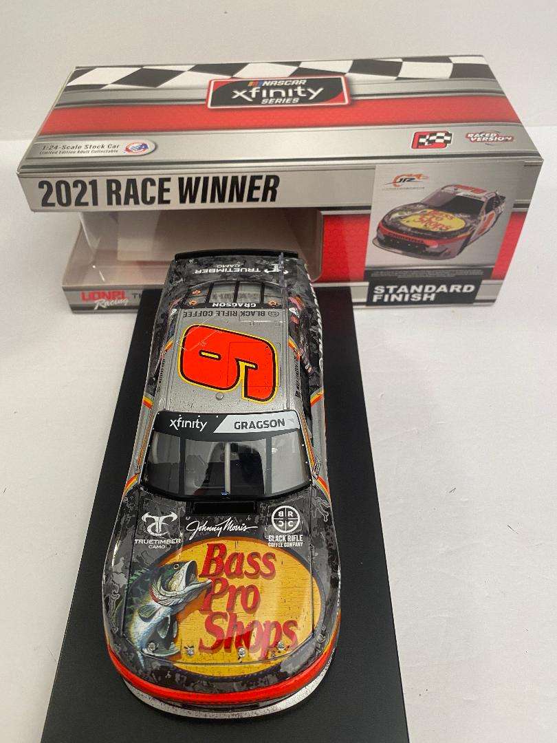 Noah Gragson 2021 #9 Bass Pro Shops True Timber Black Rifle Coffee ...