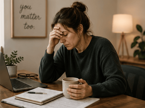 Support space for caregivers and helping professionals