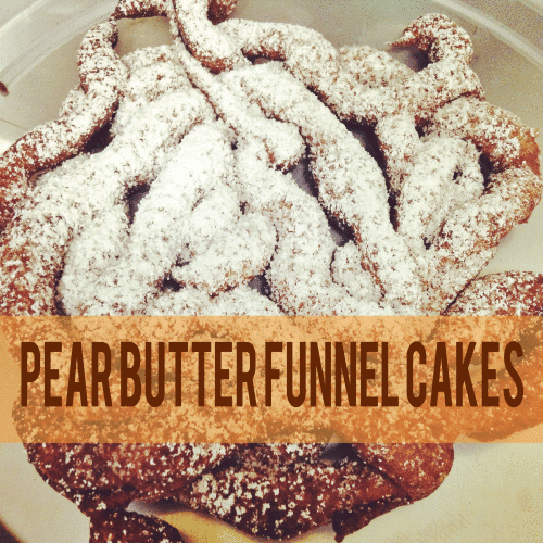 Pear Butter Funnel Cake