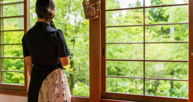 Reflection in the garden