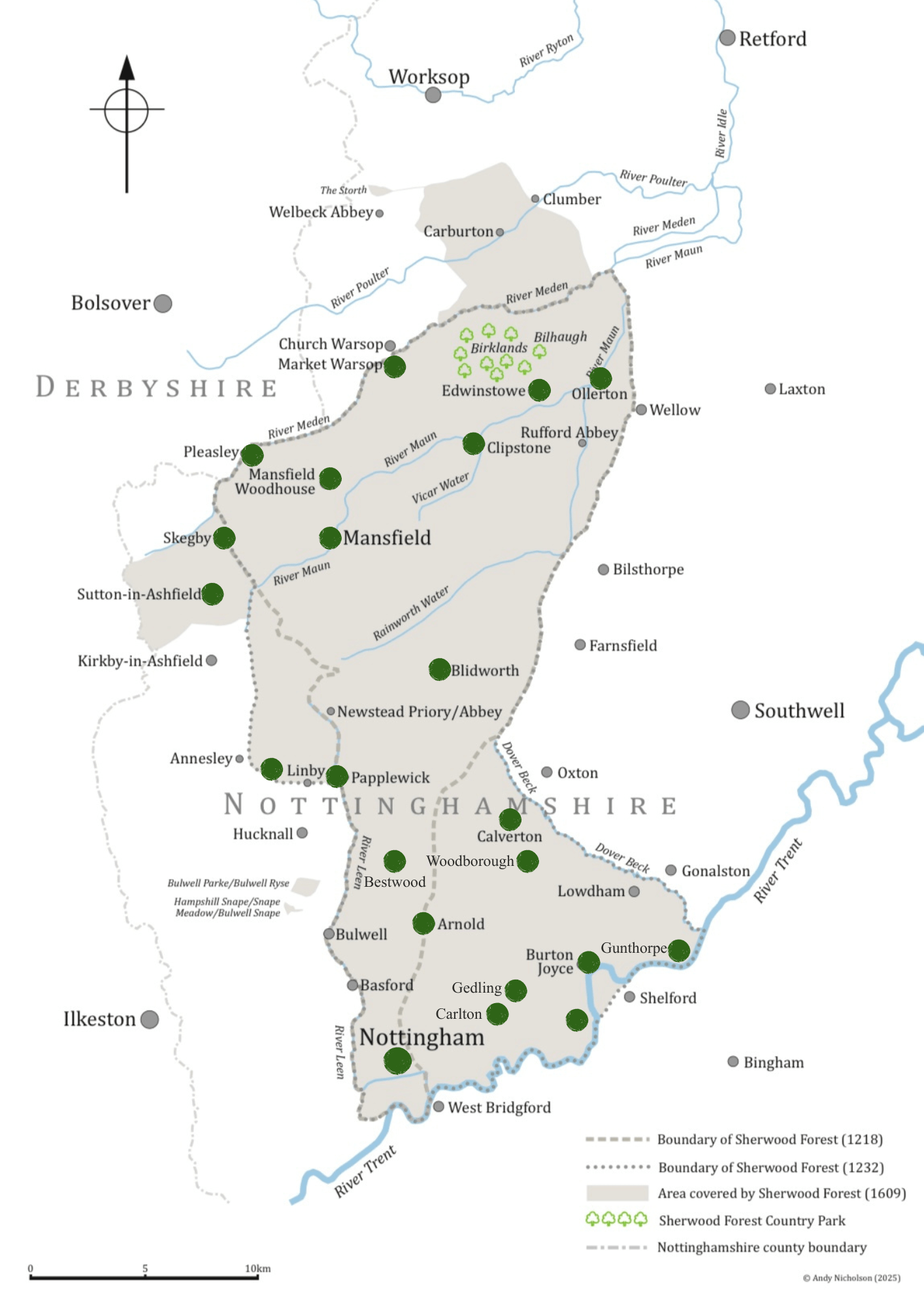 Sherwood Forest Day The Sherwood Forest Trust Charity Plaque Map 