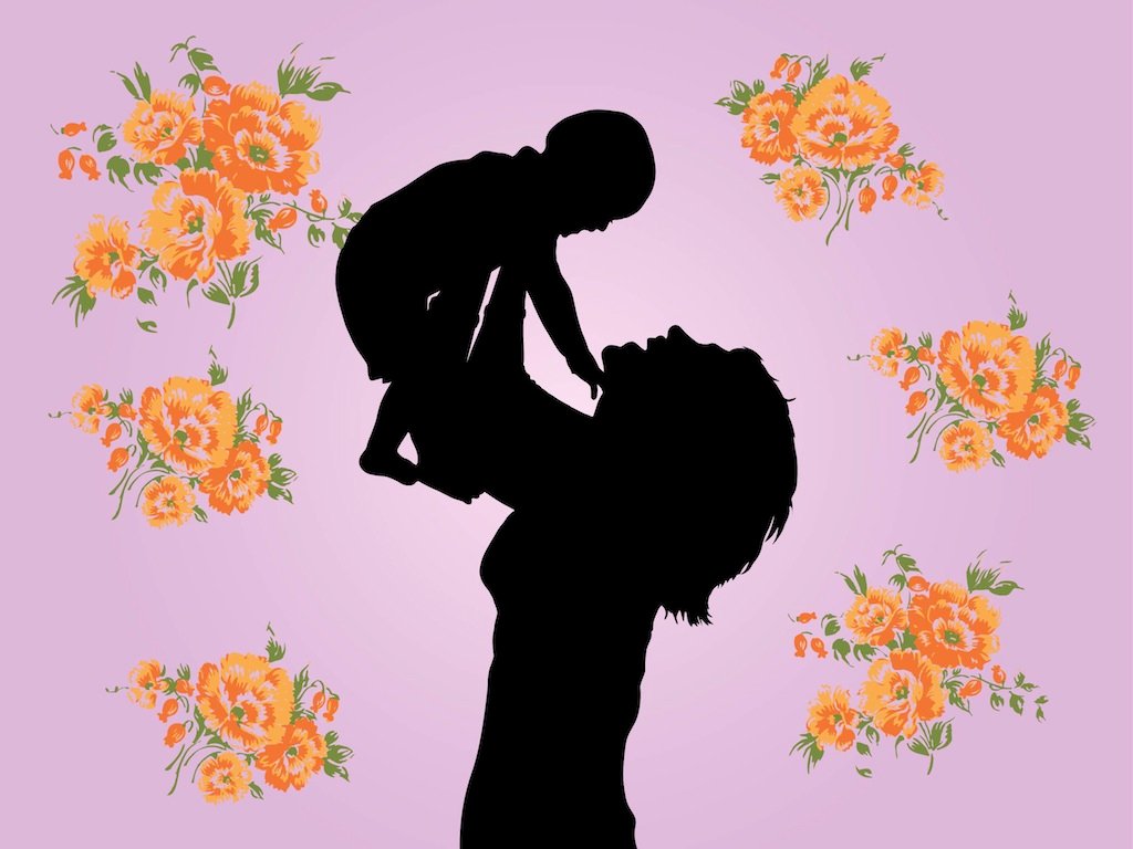 FreeVector-Mother-And-Child-Graphics