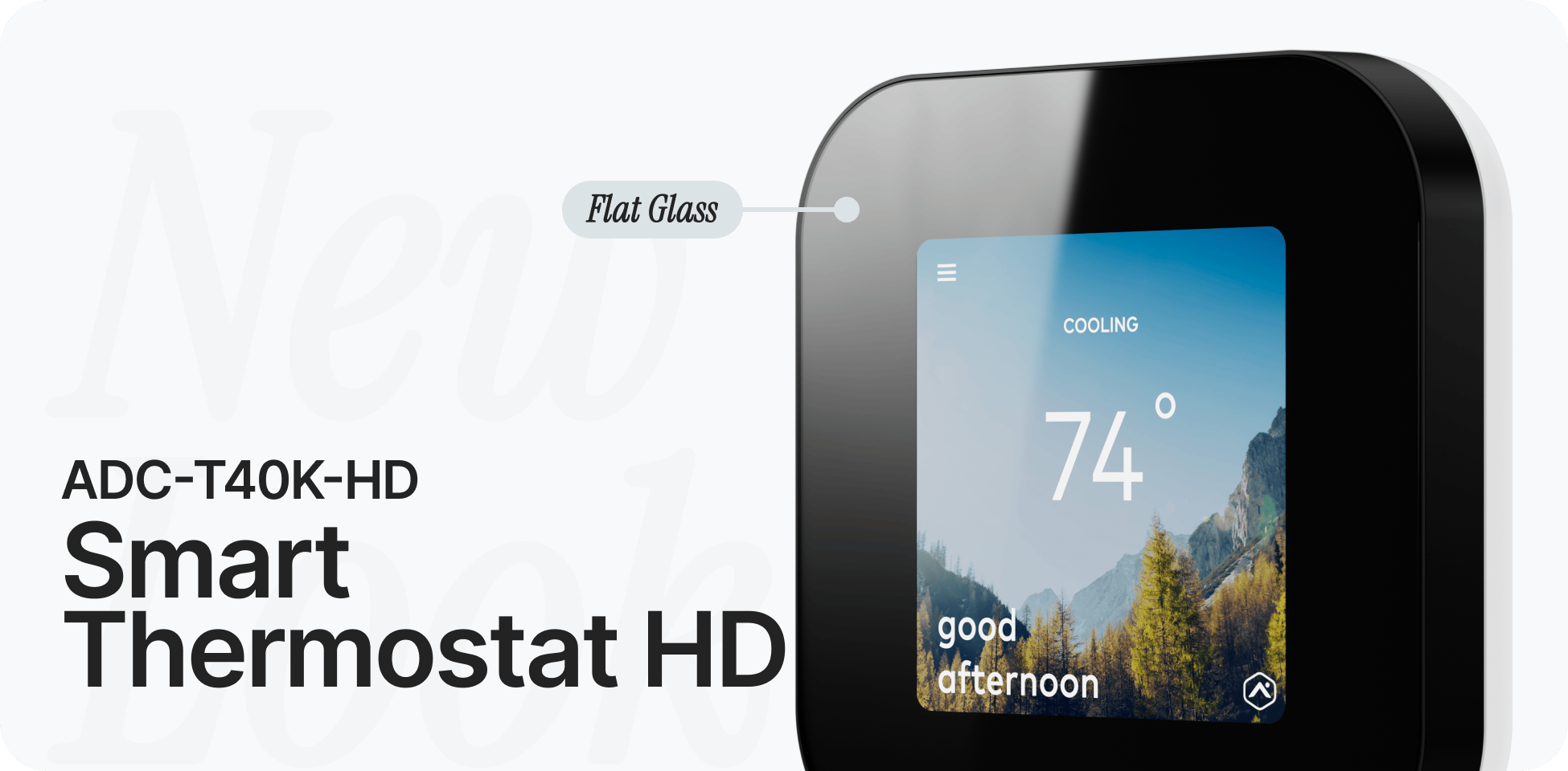 The Smart Thermostat HD Has a New Flat-Glass Look