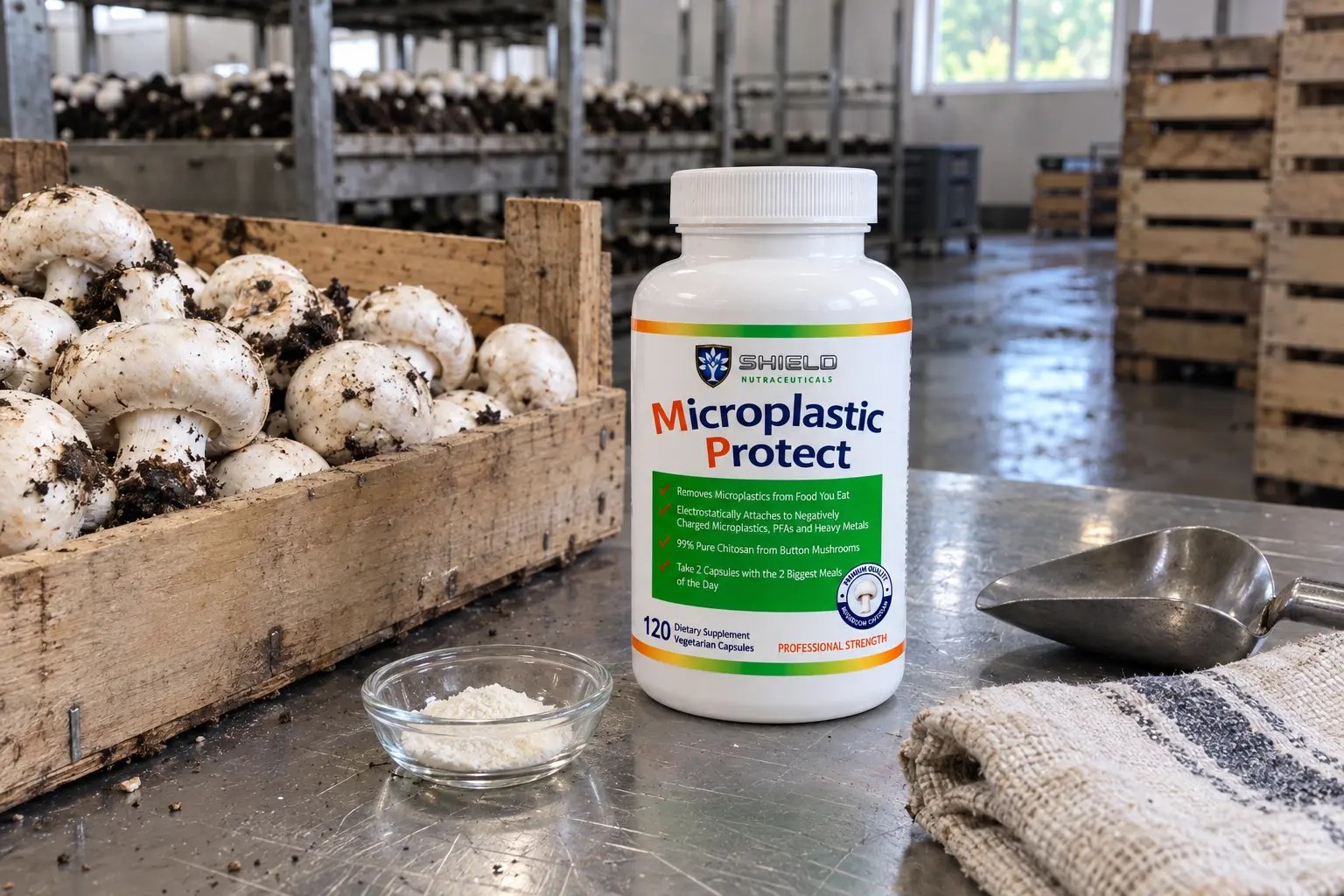 Chitosan Supplement for Microplastics