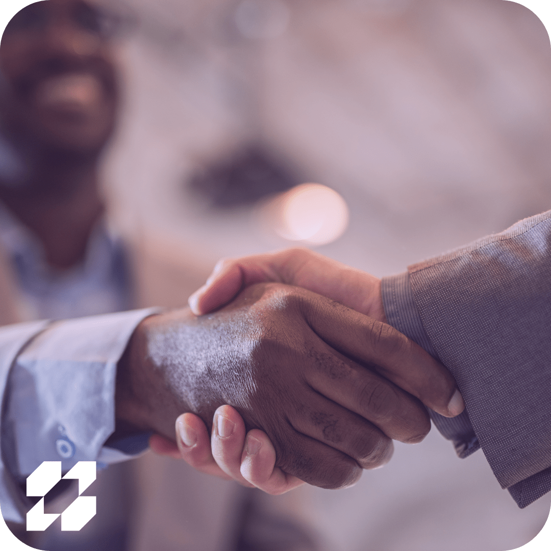 Two men shaking hands