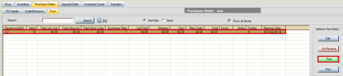 Inventory management in harbortouch retail