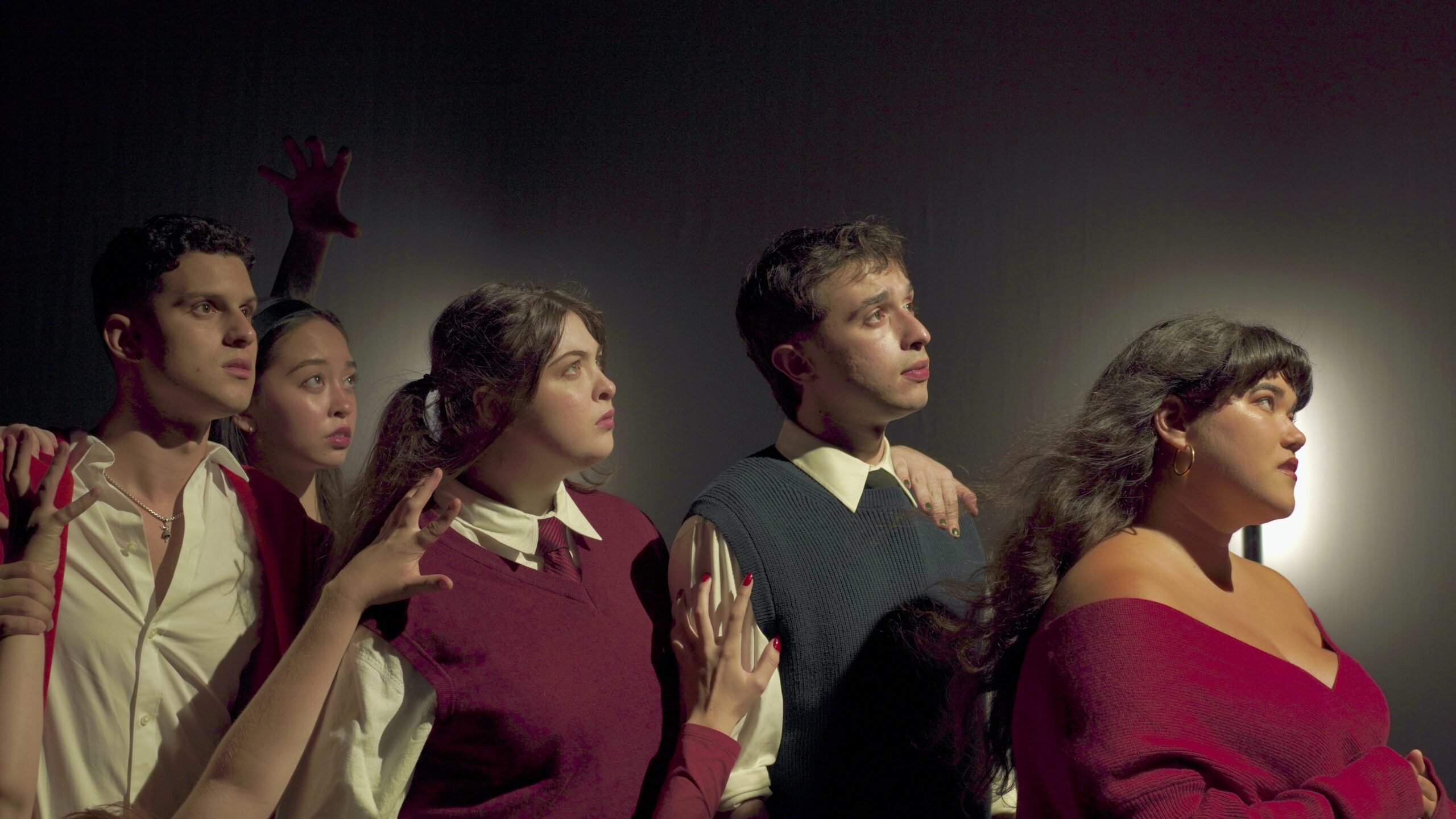 Alex Yoannou, Sarah Evasiw, Claudia Adamo, Misha Sharivker, and Shannon Murtagh. Photo by Full Haus.