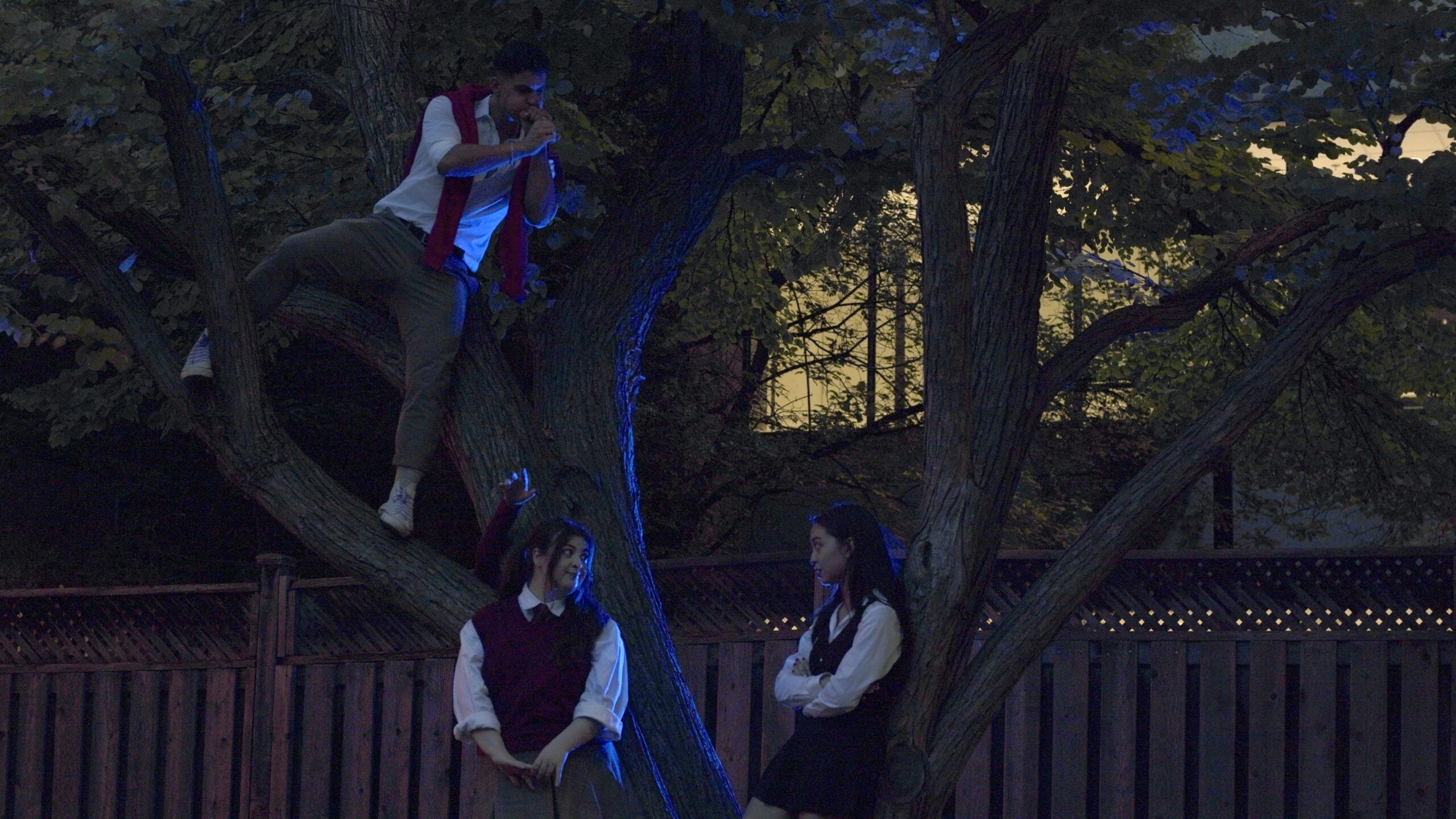 Alex Yoannou, Claudia Adamo, and Sarah Evasiw. Photo by Full Haus.