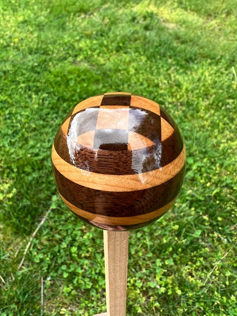 Cherry and walnut checkerboard