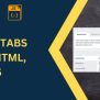 How To Create Responsive Tabs Using HTML CSS & JS (2 Examples)