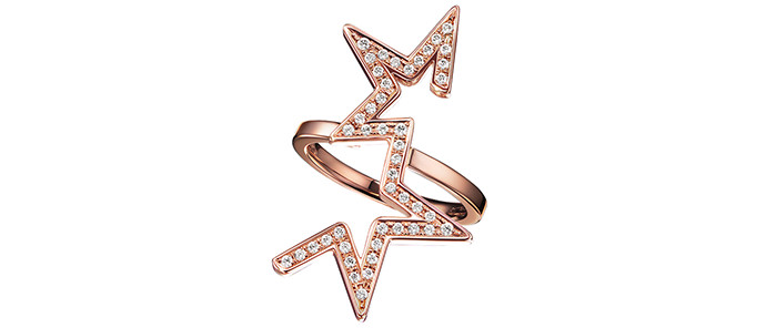 Abstract star ring