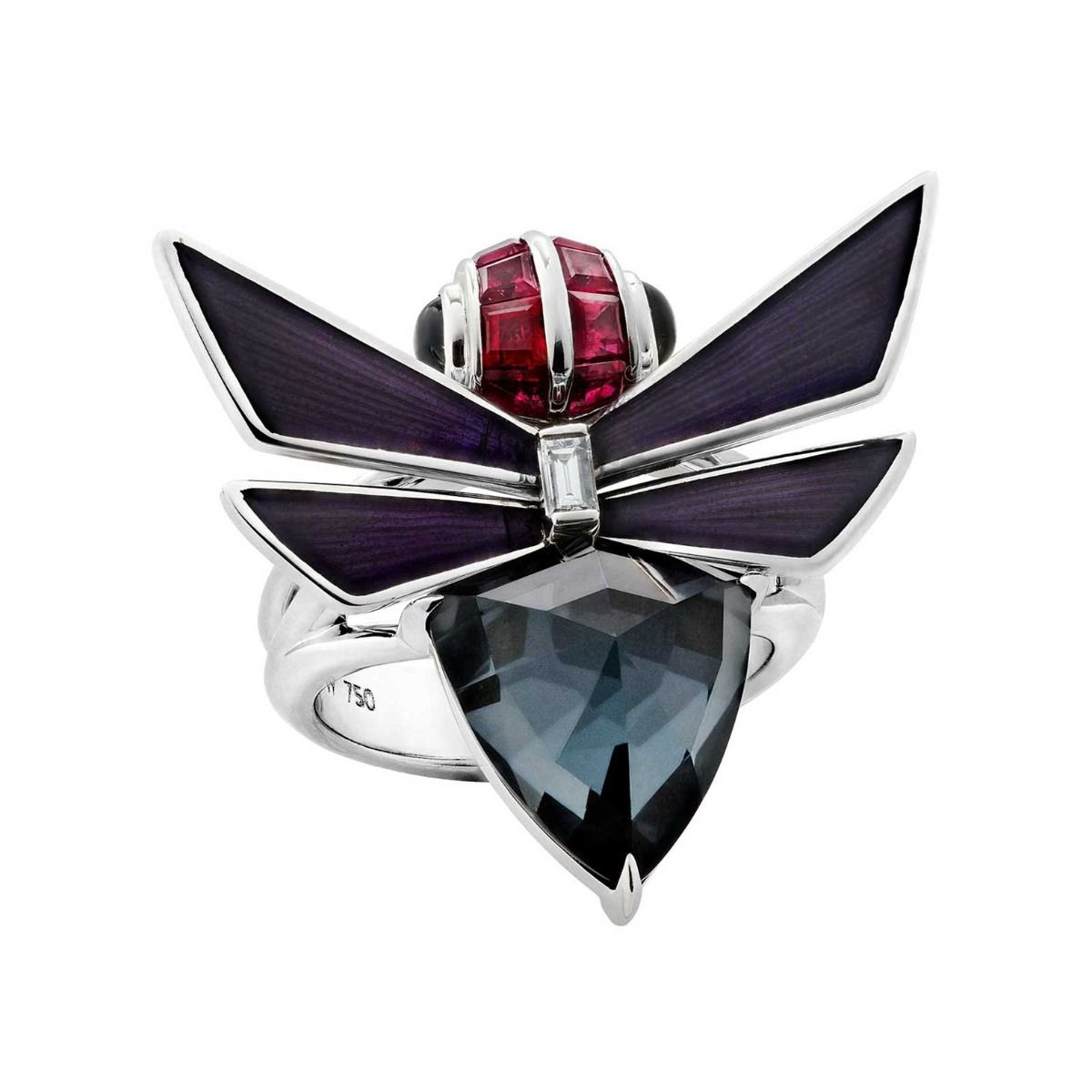 HematiteJitterbugRing