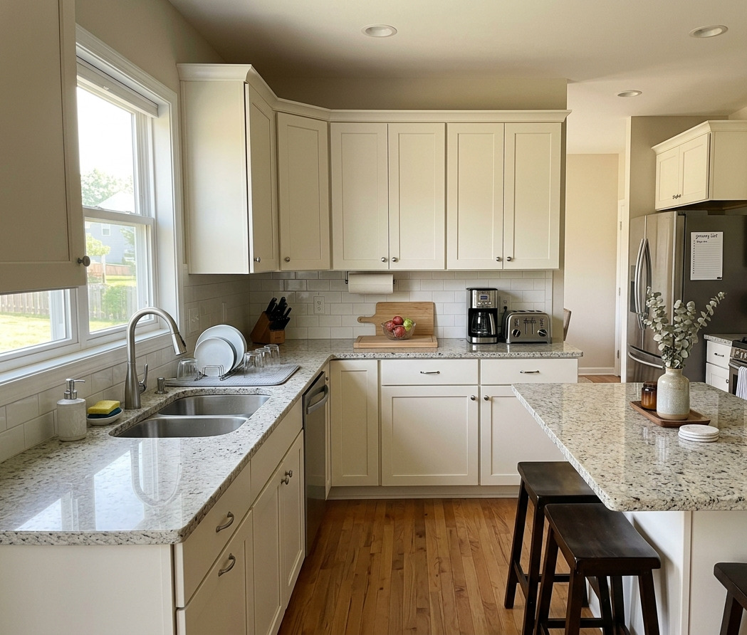 Professional deep cleaning service kitchen