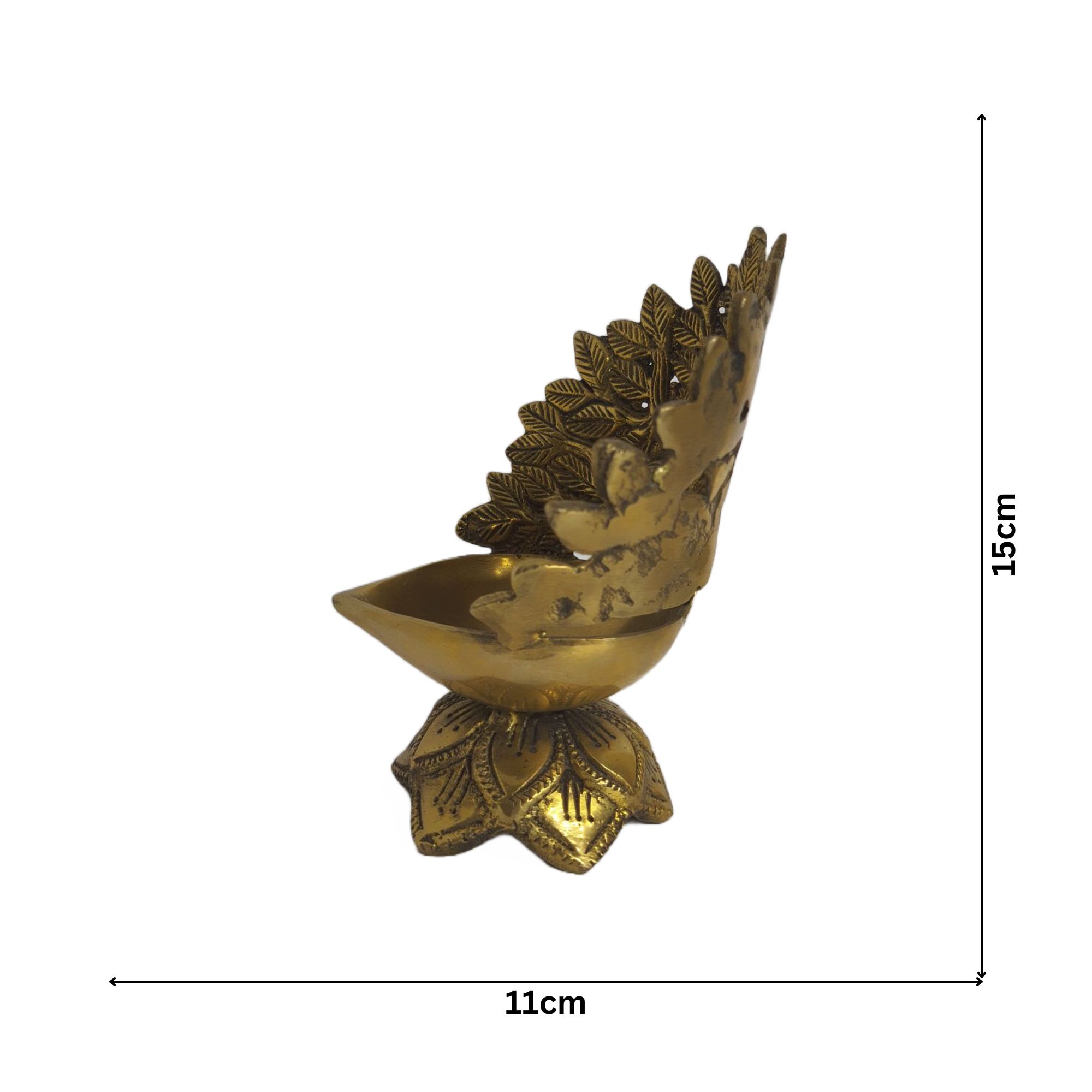 Brass Antique Kalpavruksha Akhanda Diya