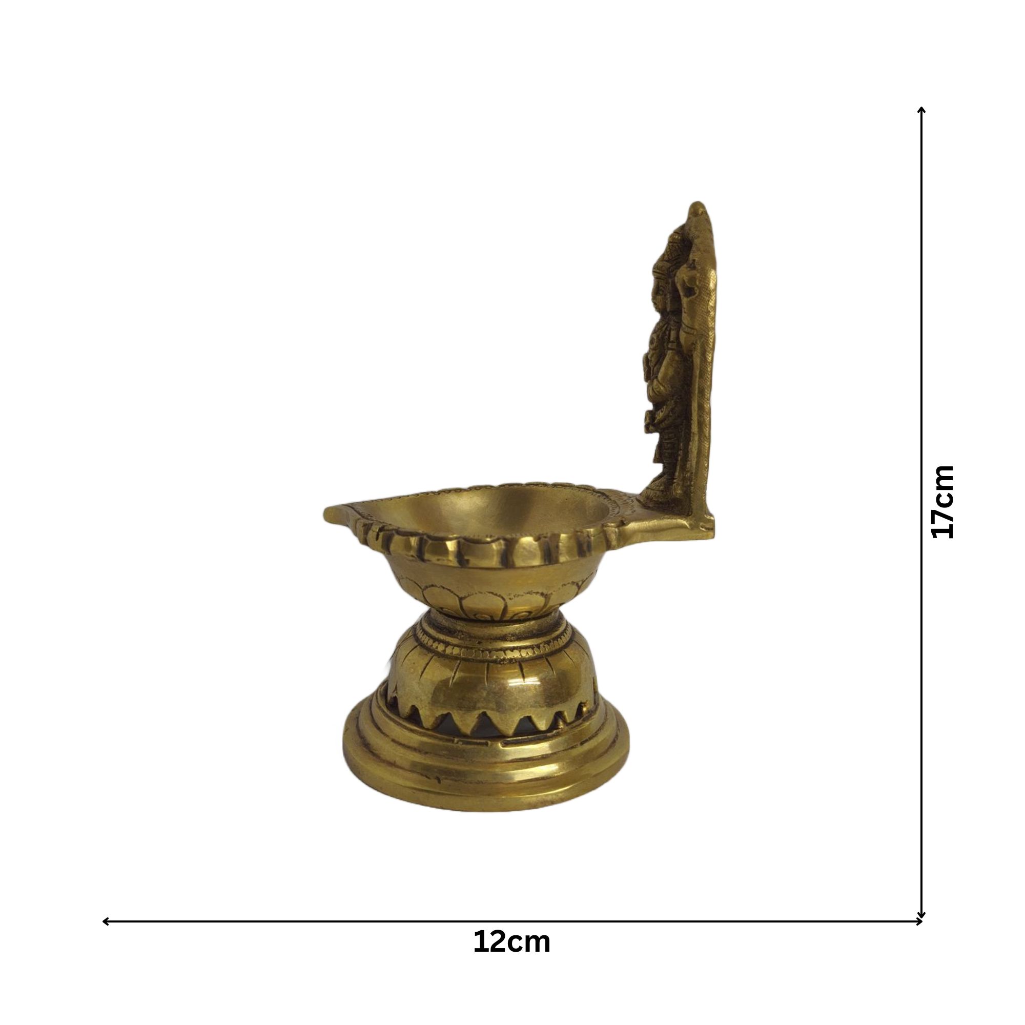 Brass Antique Balaji Akhanda Diya