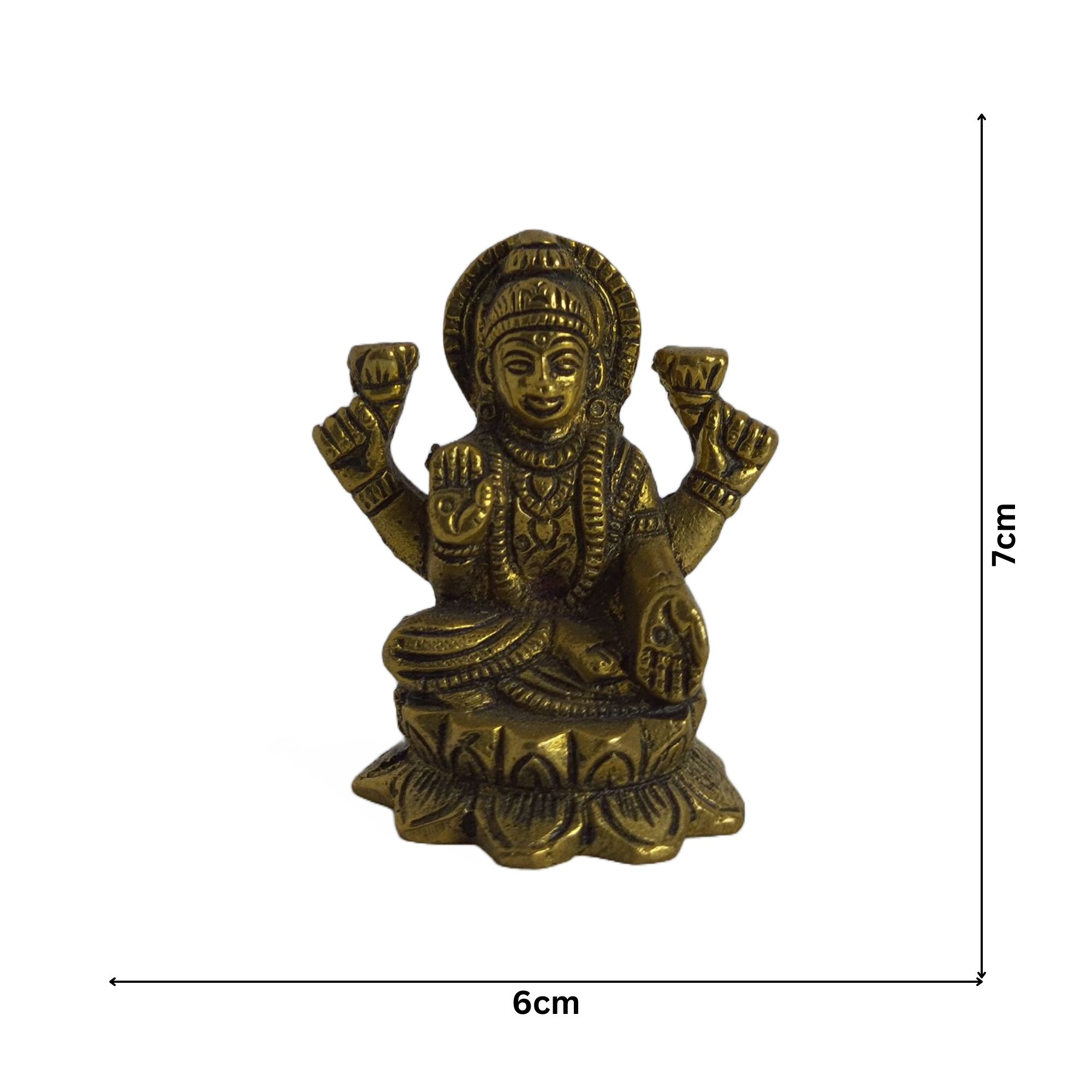 Brass Antique Lakshmi Devi Idol Medium
