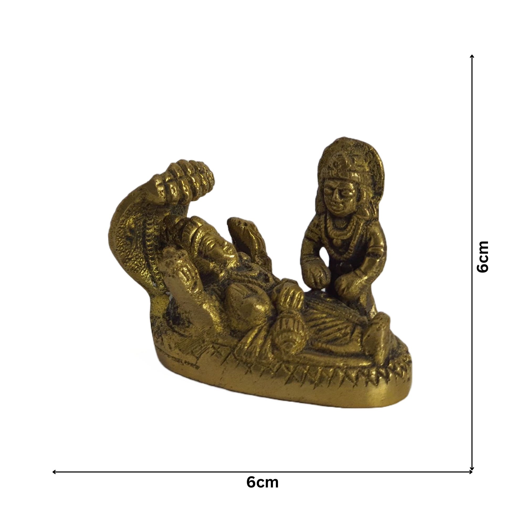 Brass Antique Vishnumurthy Lakshmi Devi Idol