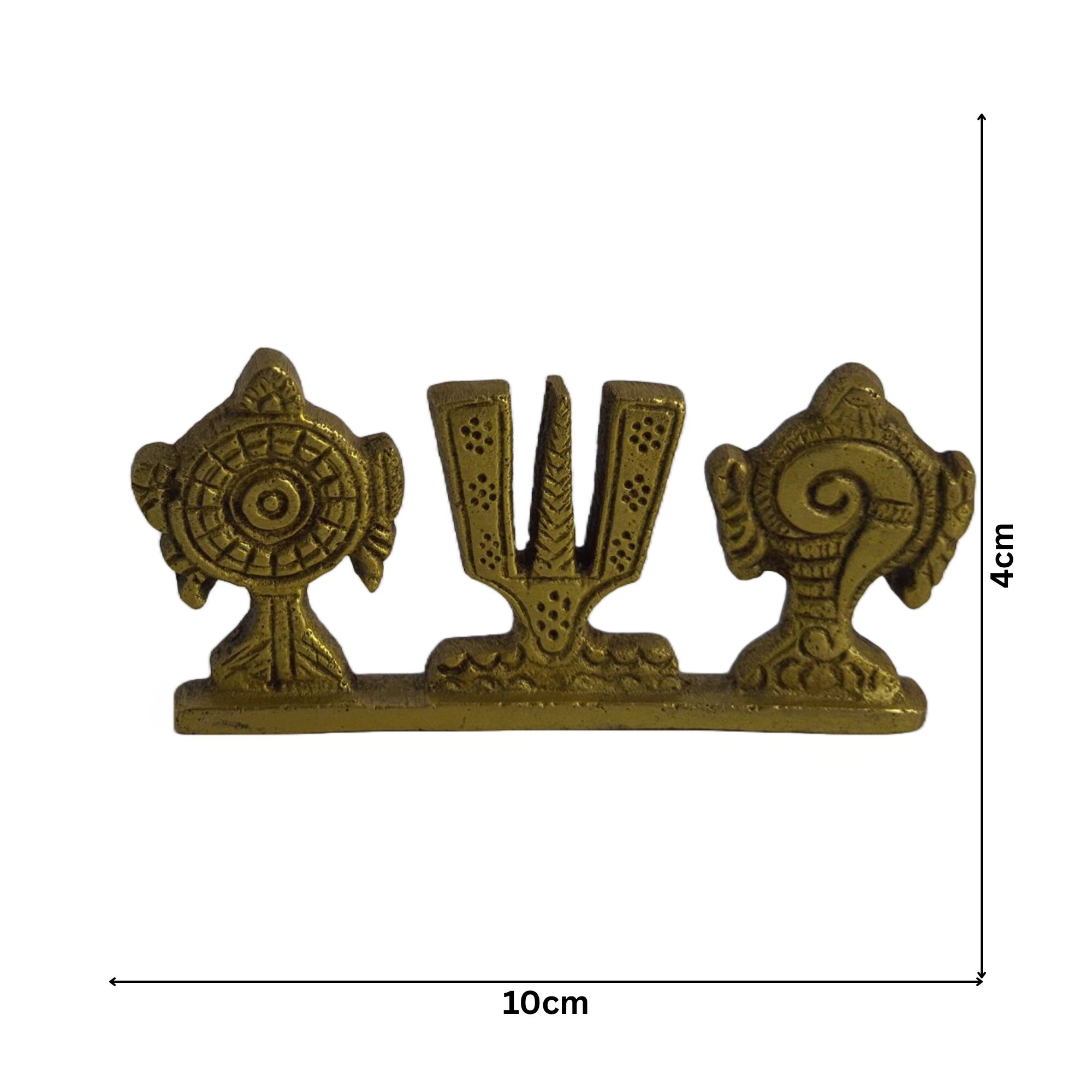 Brass Antique Shankhu Chakra Nama Stand