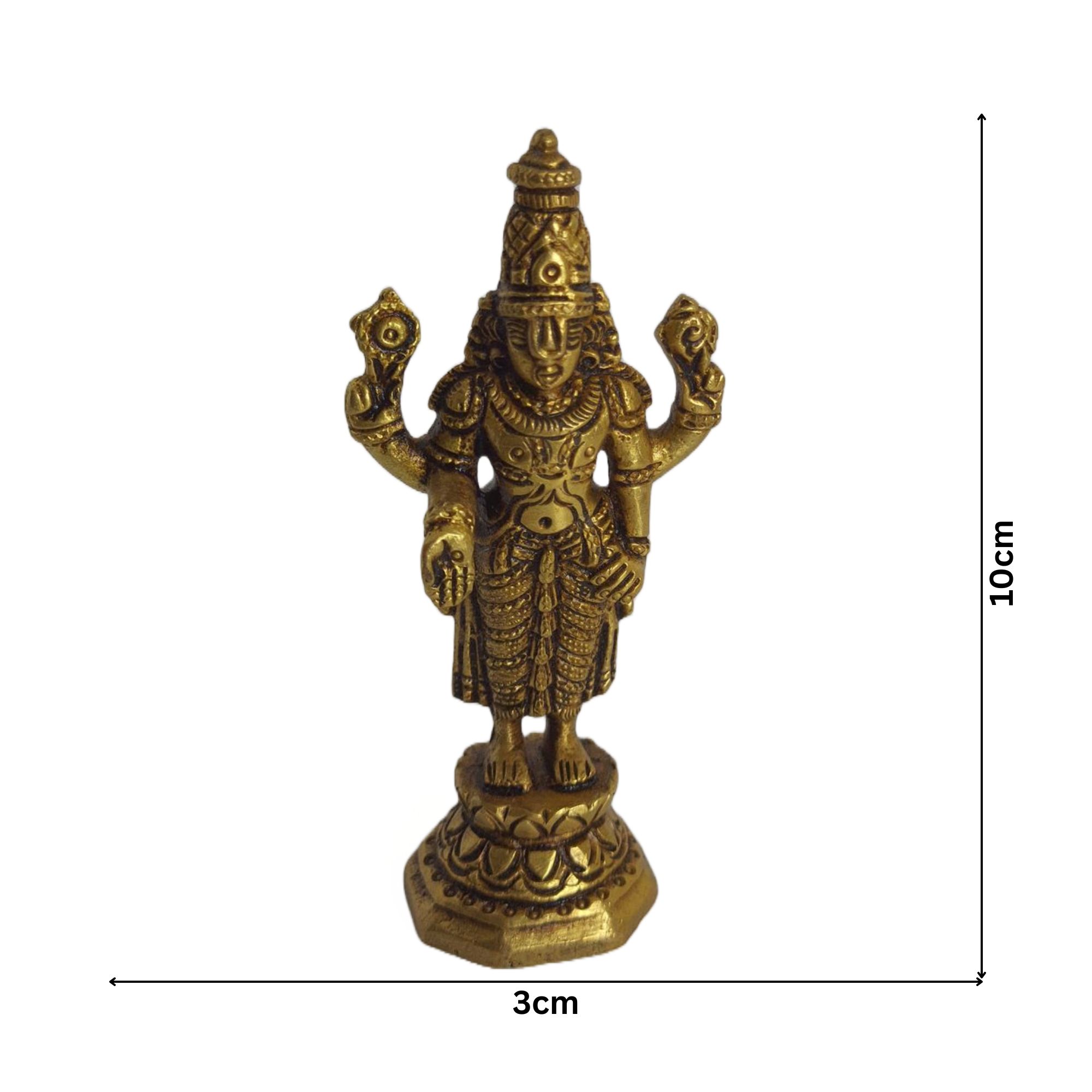 Brass Antique Venkateswara Swami Idol