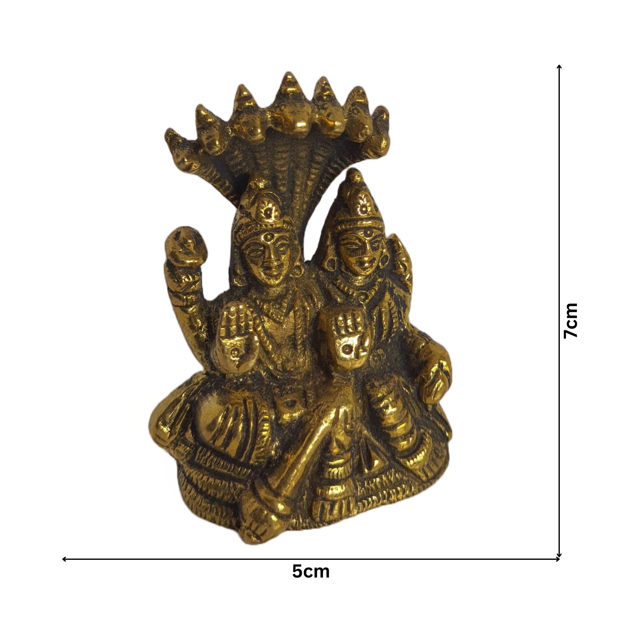 Brass Antique Vishnumurthy Laxmi Devi Idol