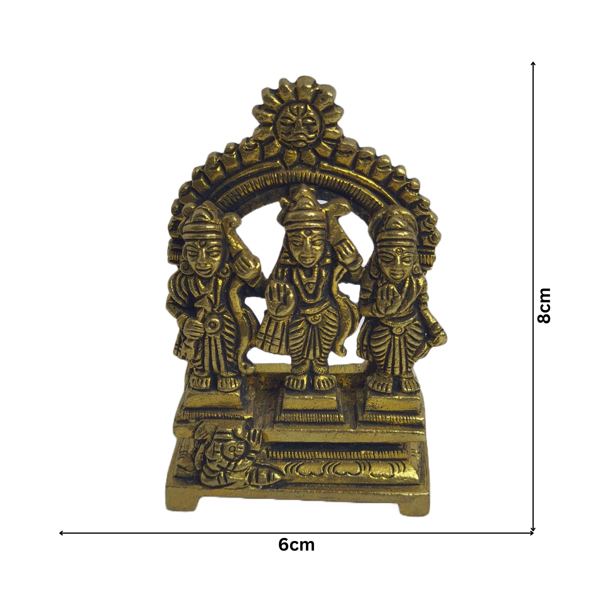 Brass Antique Ram Pariwar Idol