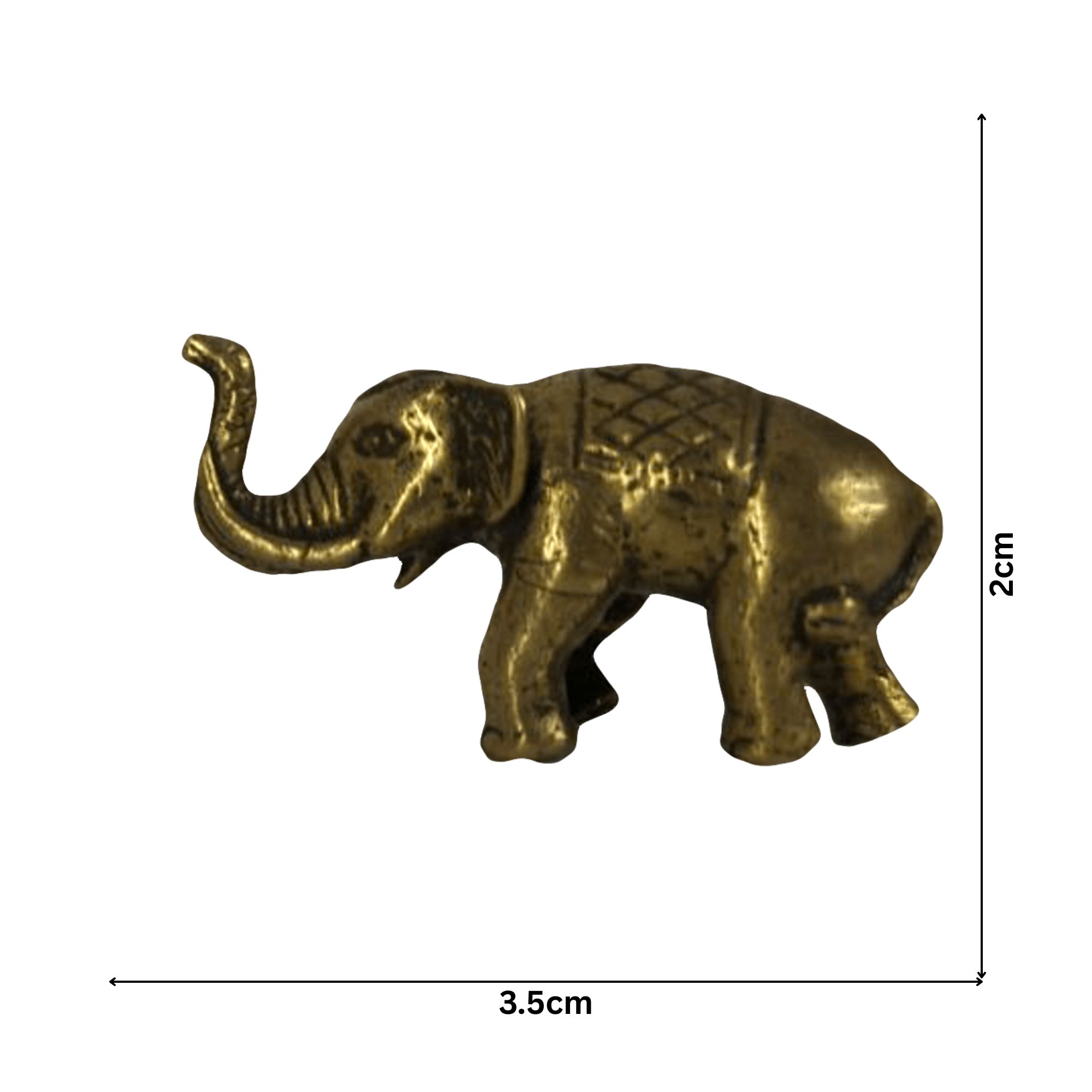 Brass Antique Baby Elephants Idols (1 pair)