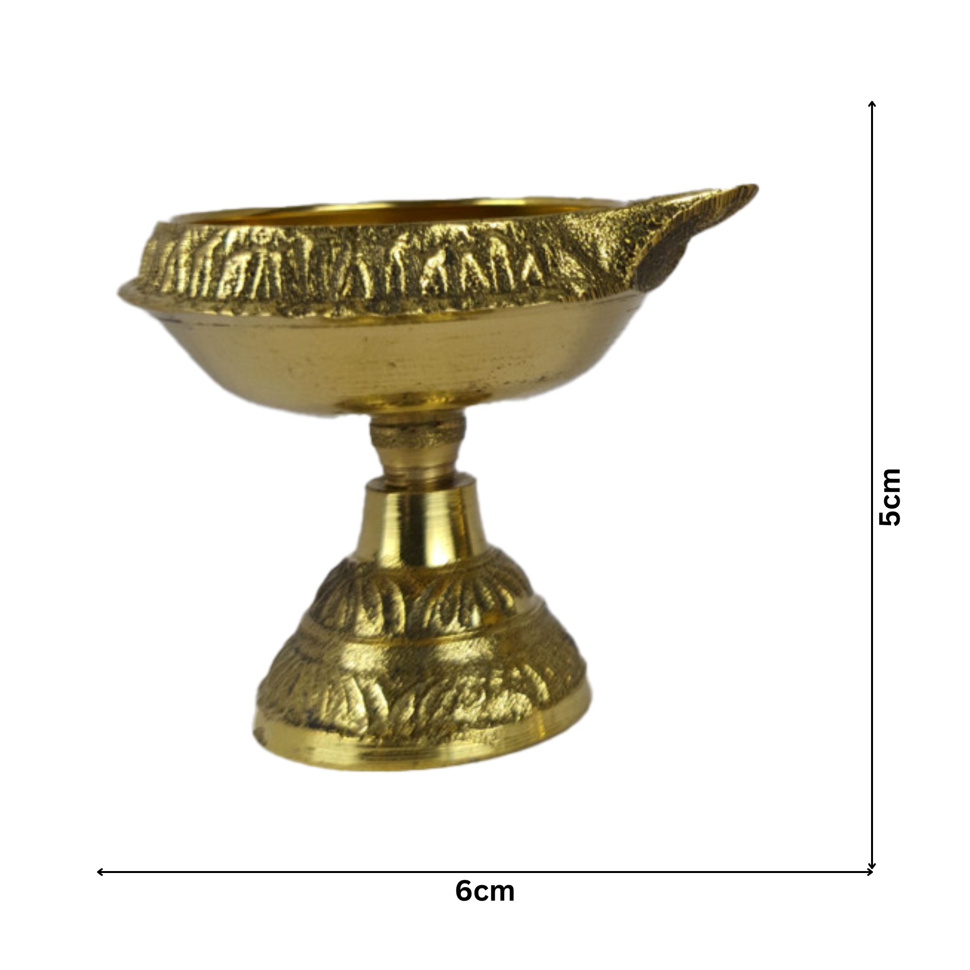 Brass Kubera Stand Diyas (1 pair)