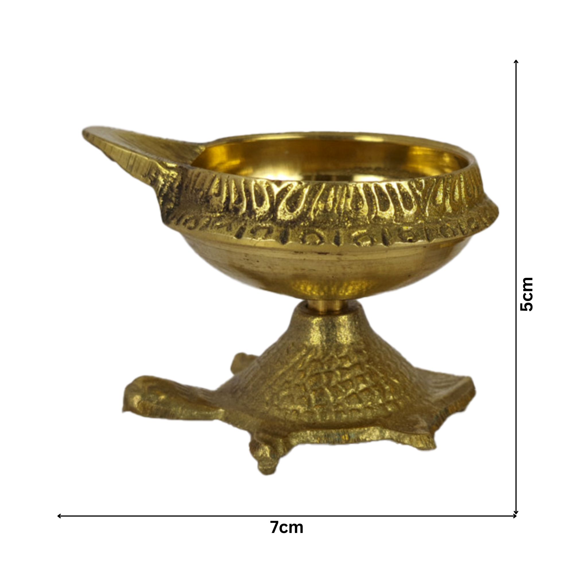 Brass Kubera Tortoise Diyas Big (1 pair)