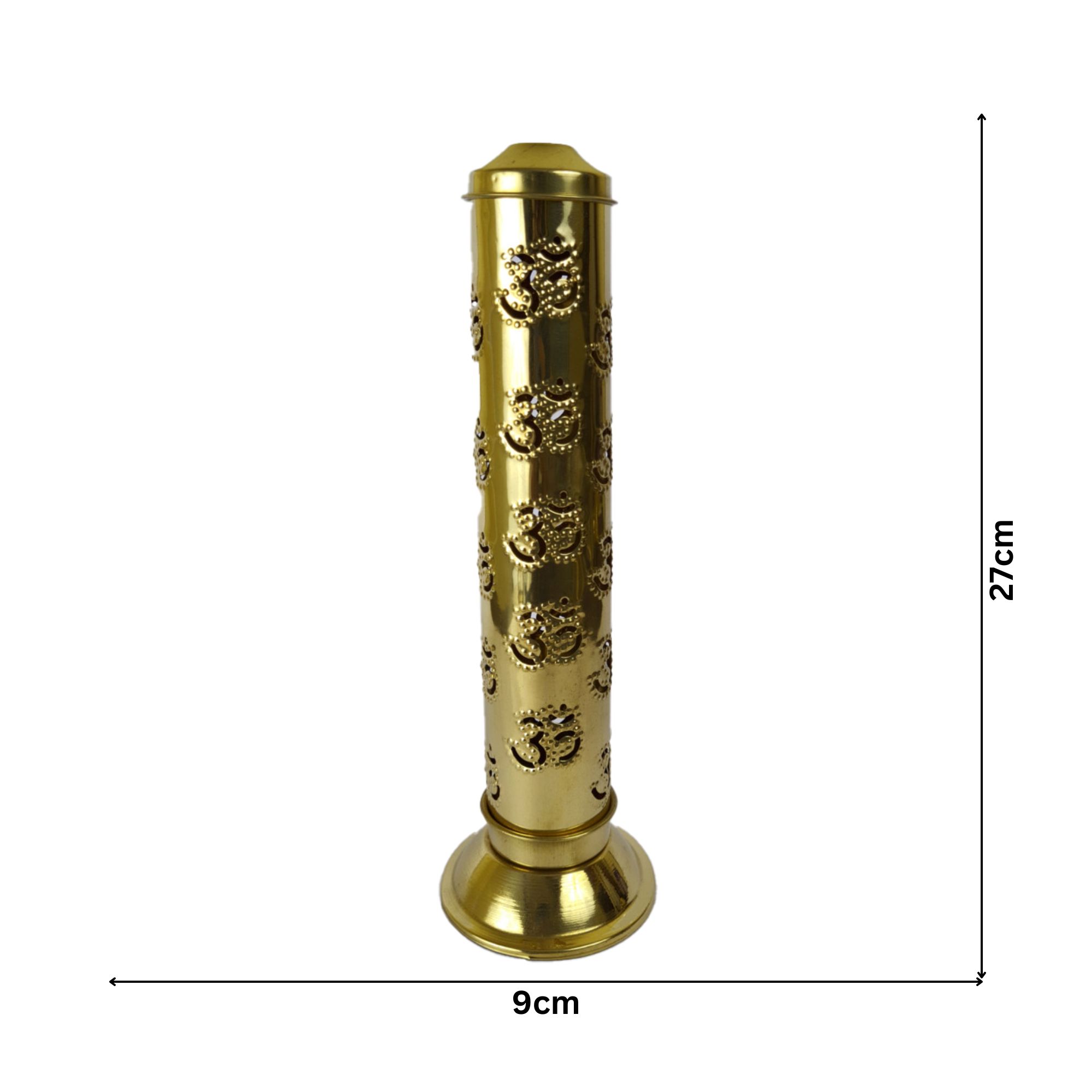 Brass Om Symbol Agarbathi Stand