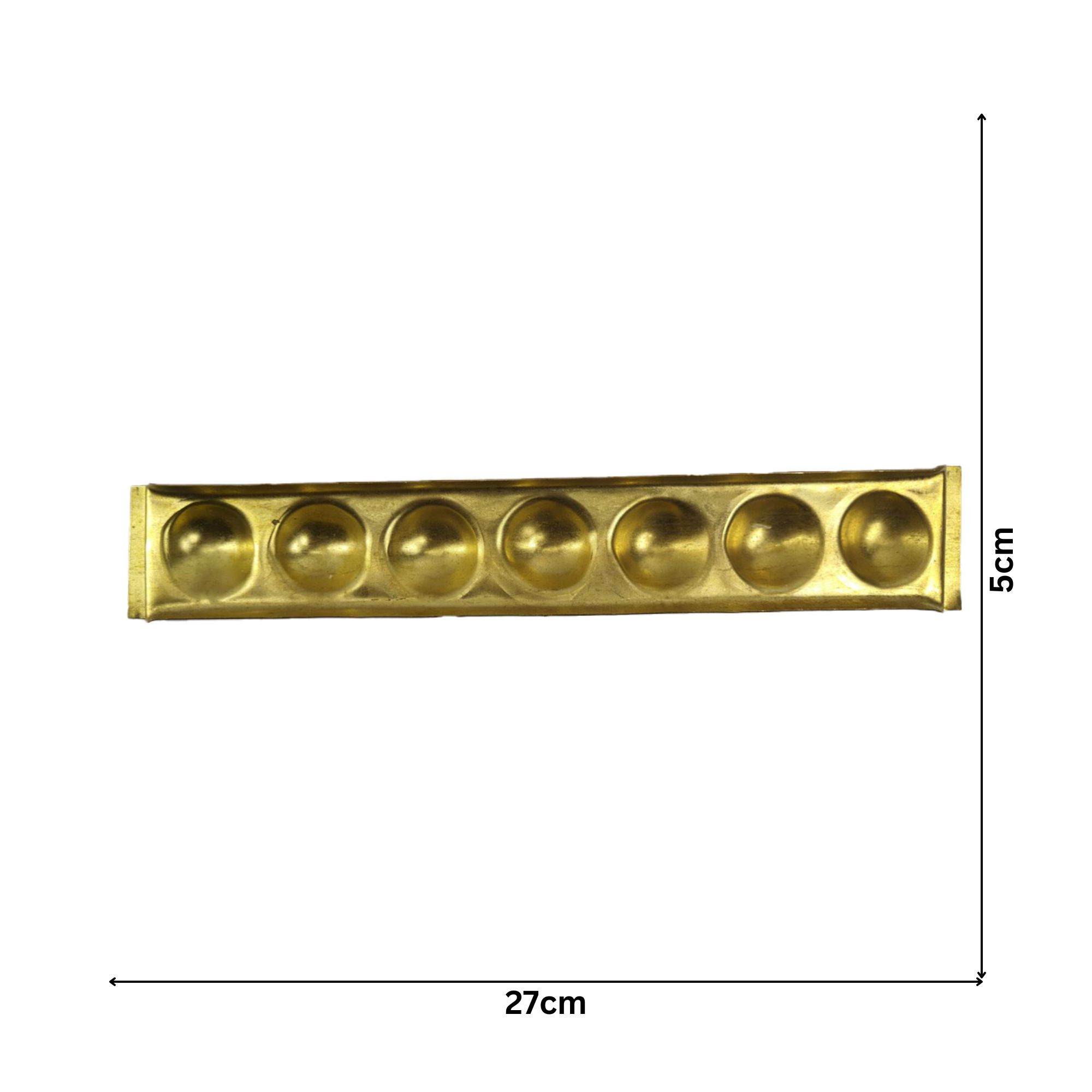 Brass 7 Wicks Diya Plate