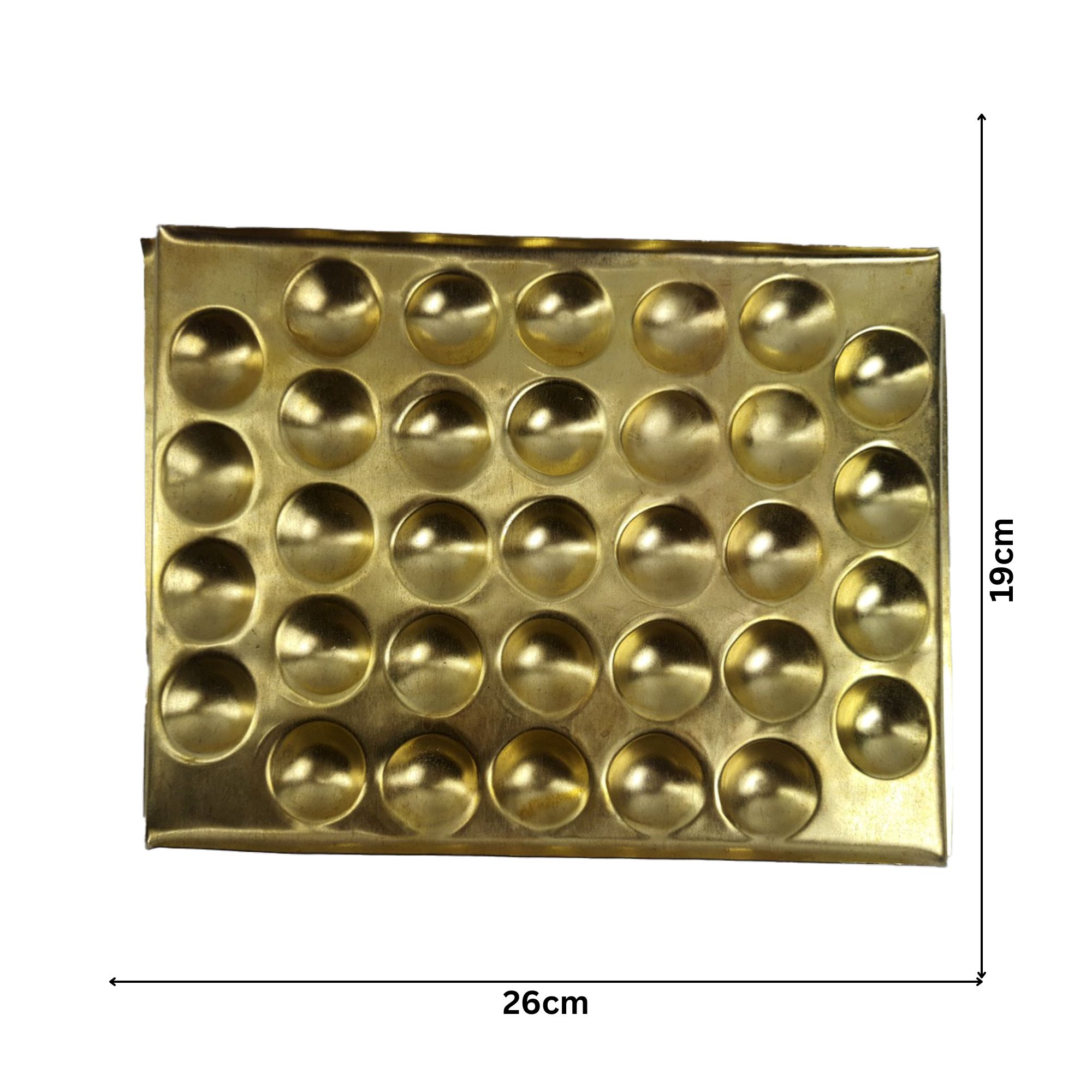 Brass 33 Wicks Diya Plate