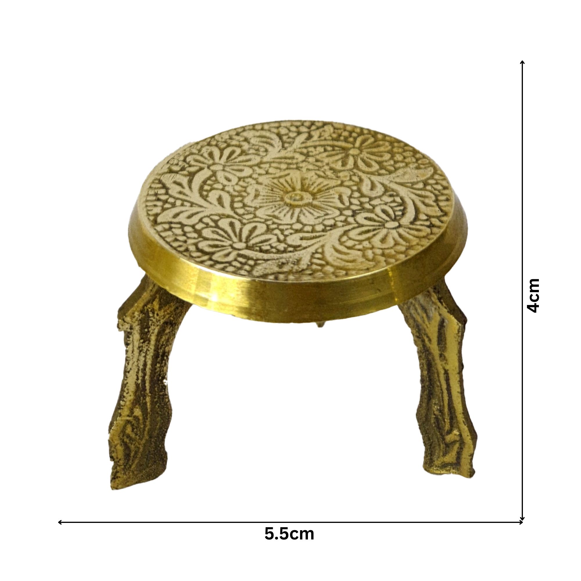 Brass Antique Chowki 5.5cm