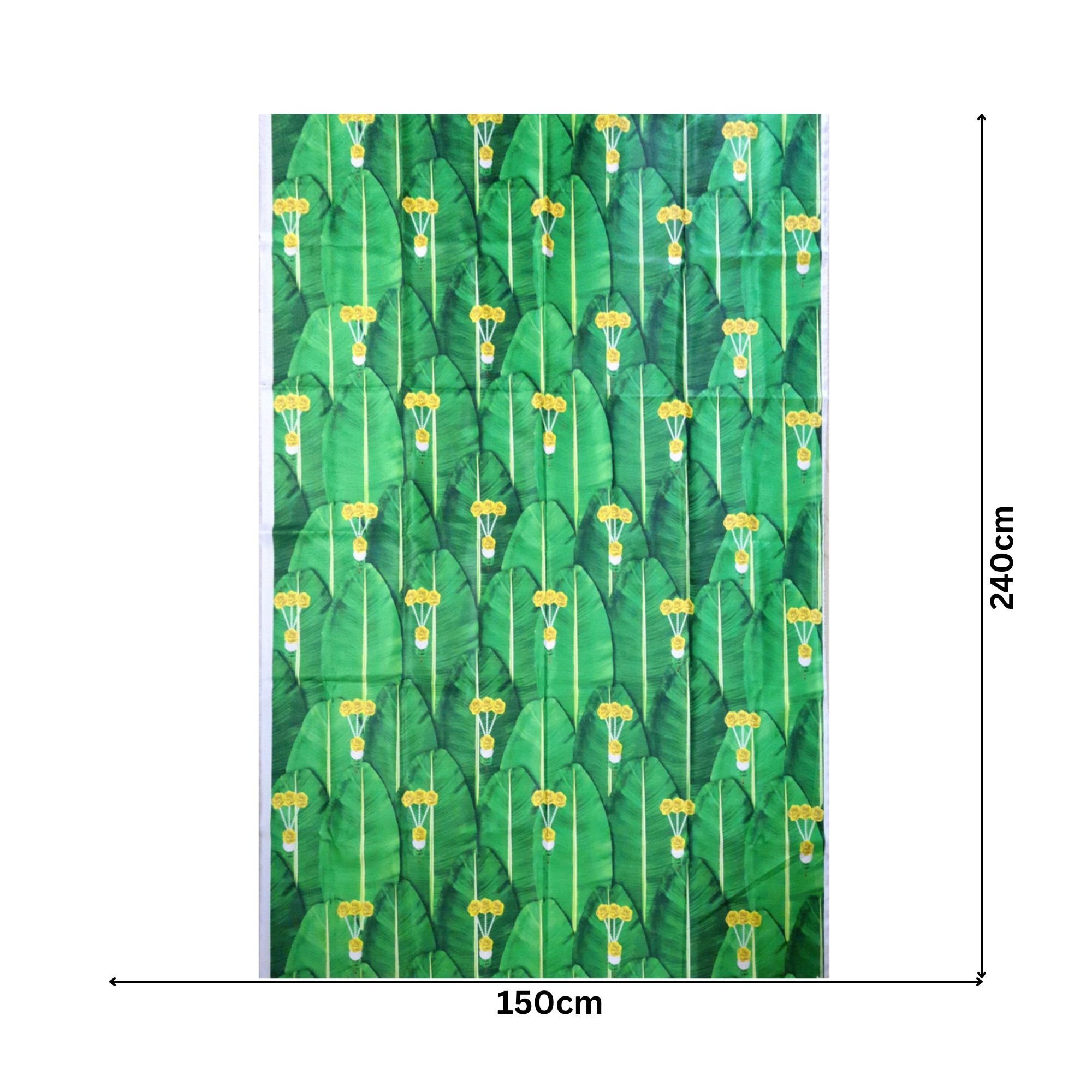 Banana Leaves And Flower Backdrop