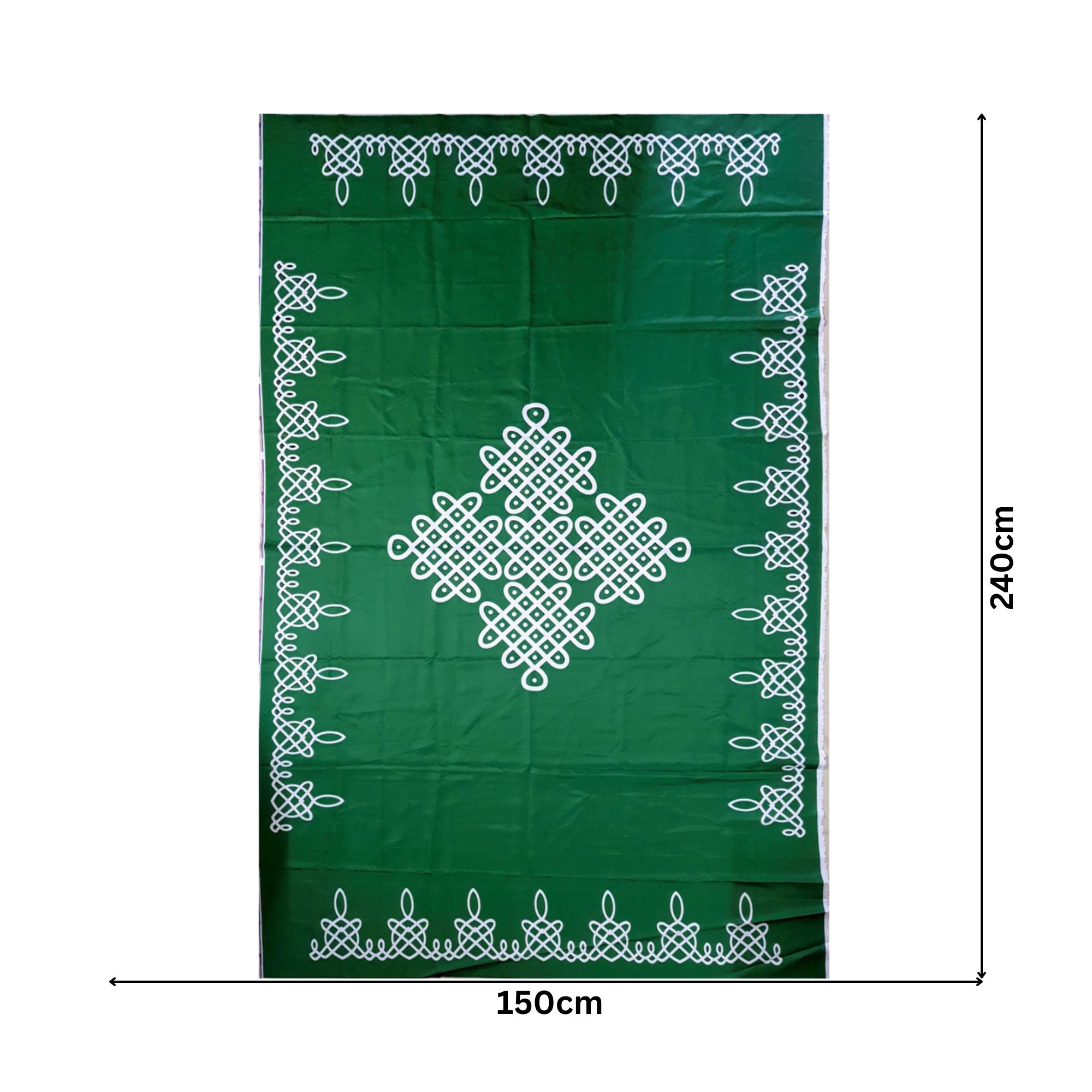 Muggulu Design Backdrop Green