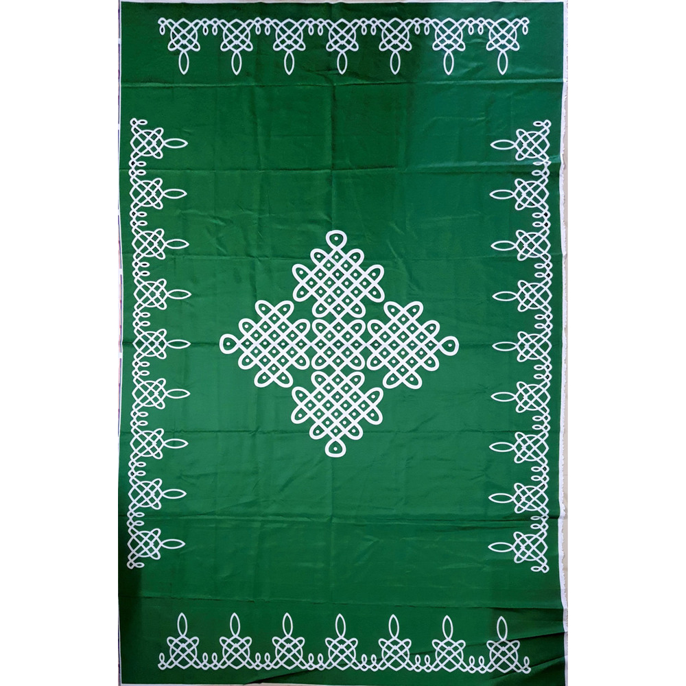 Muggulu Design Backdrop Green