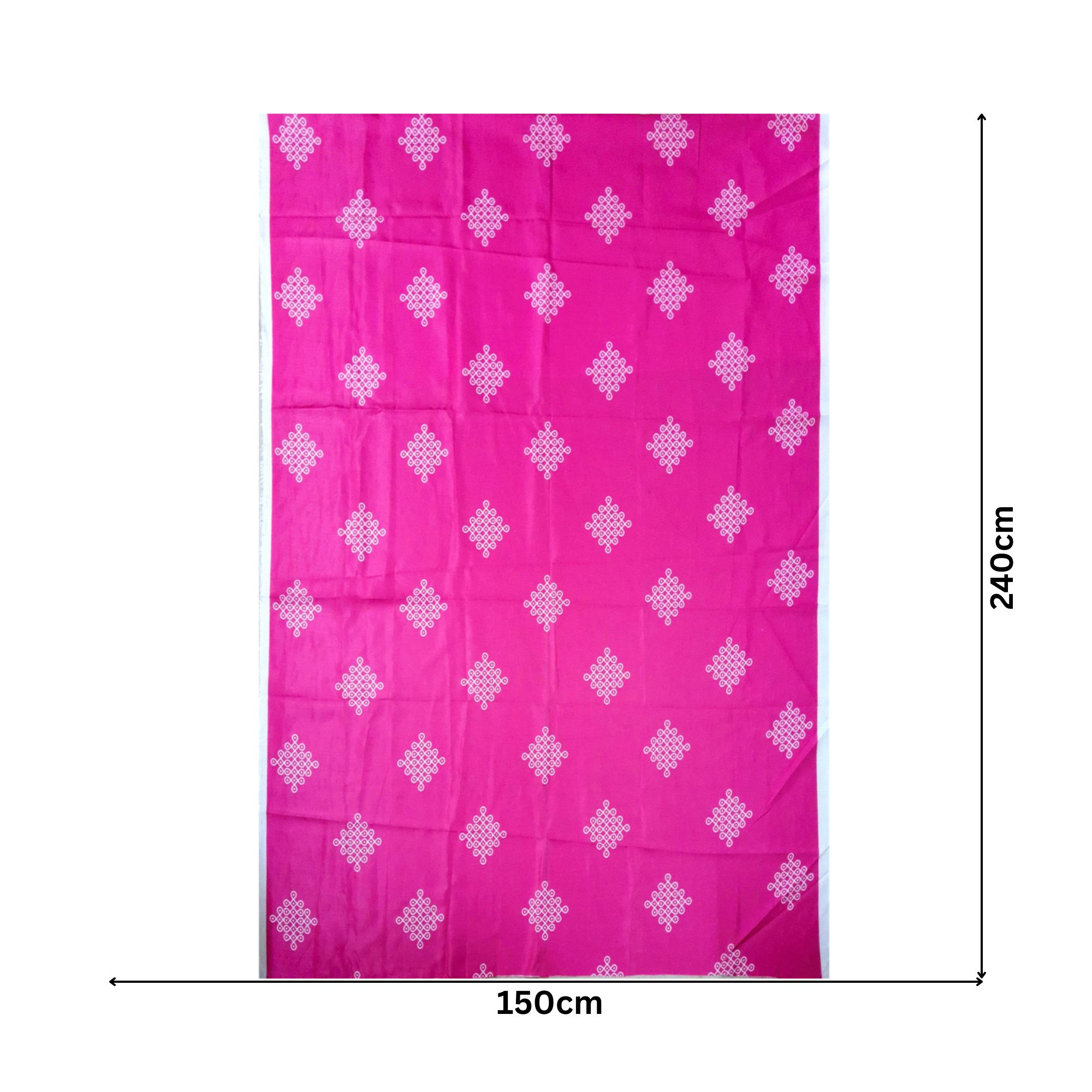 Muggulu Design Backdrop Pink
